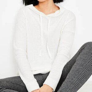NWT Loft Petite Waffle Hoodie Size PS
